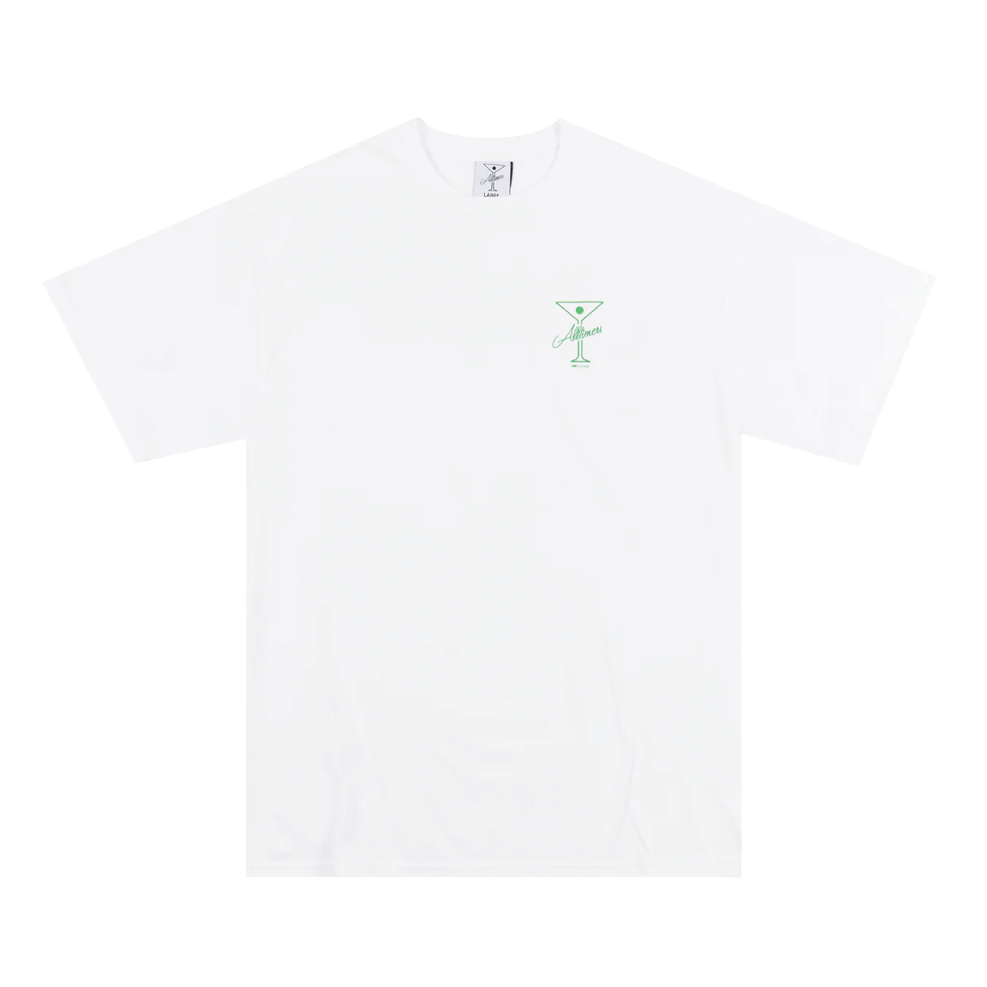 Alltimers League Player Tee White Green
