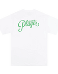 Alltimers League Player Tee White Green - ARROW & BEAST