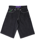 Always @ Range 5 Back Pocket Print Denim Shorts Black