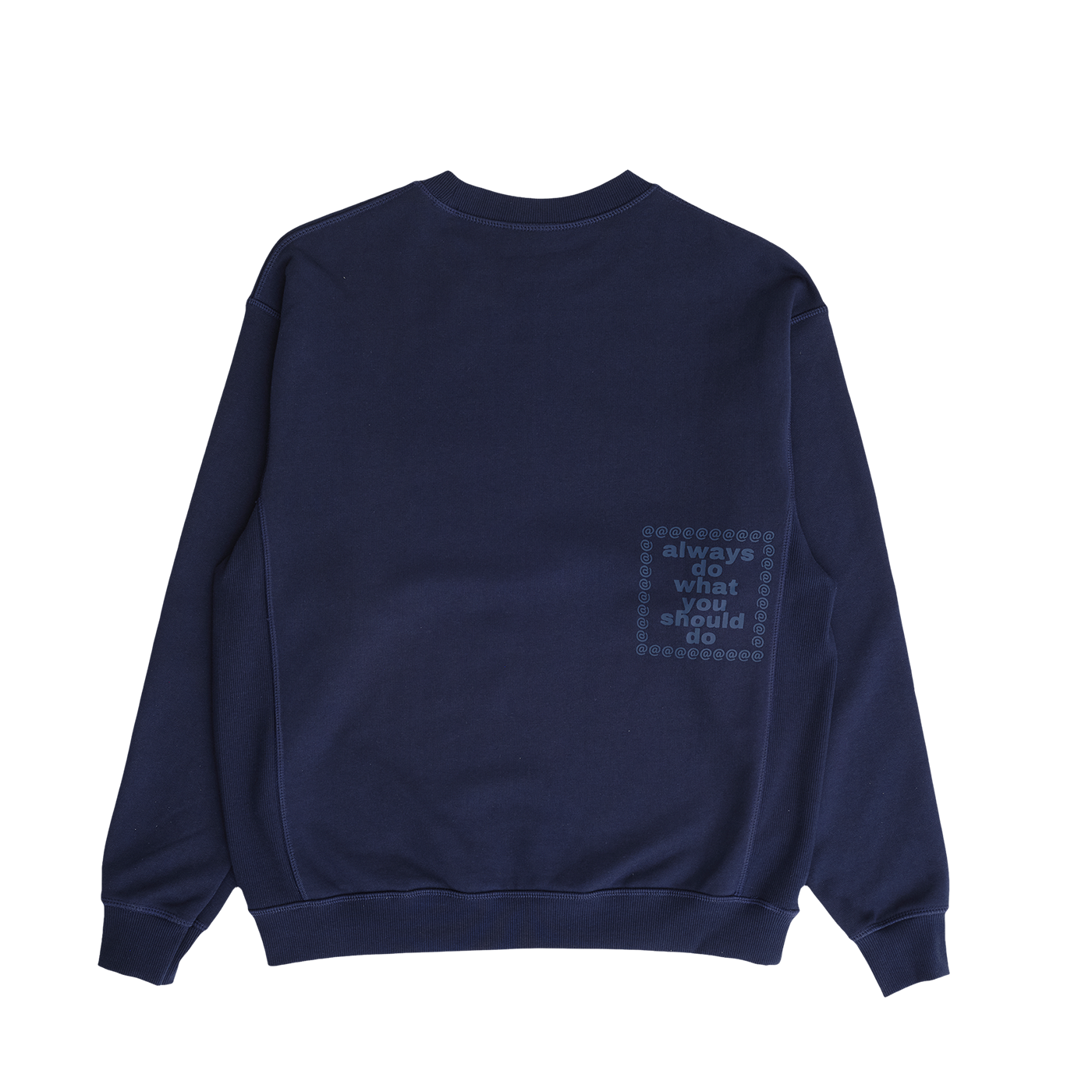 Always @ Range 5 Zach Logo Embroidered Crewneck Navy