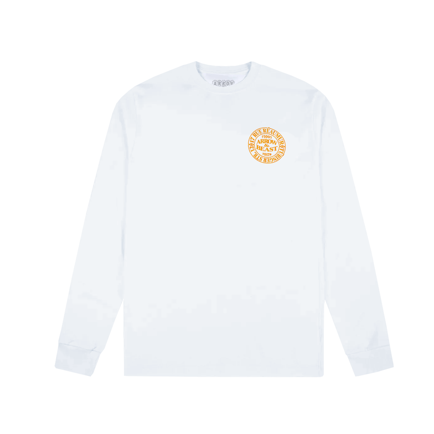 ARROW & BEAST Atelier Longsleeve White Orange