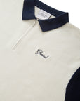 GRAND Collection Knit Quarter Zip White Black - ARROW & BEAST