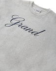 GRAND Collection Embroidered Crewneck Sweatshirt Grey - ARROW & BEAST