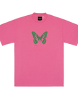 Bye Jeremy Butterfly Tee Pink Green - ARROW & BEAST