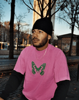 Bye Jeremy Butterfly Tee Pink Green - ARROW & BEAST