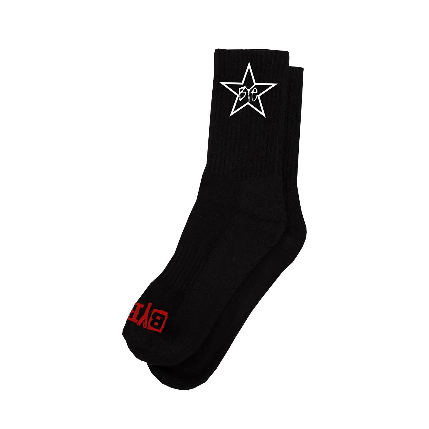 Bye Jeremy Star Socks Black Red - ARROW & BEAST