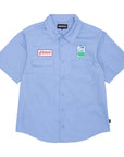 GX1000 Fertilizer SS Button Down Shirt Light Blue - ARROW & BEAST