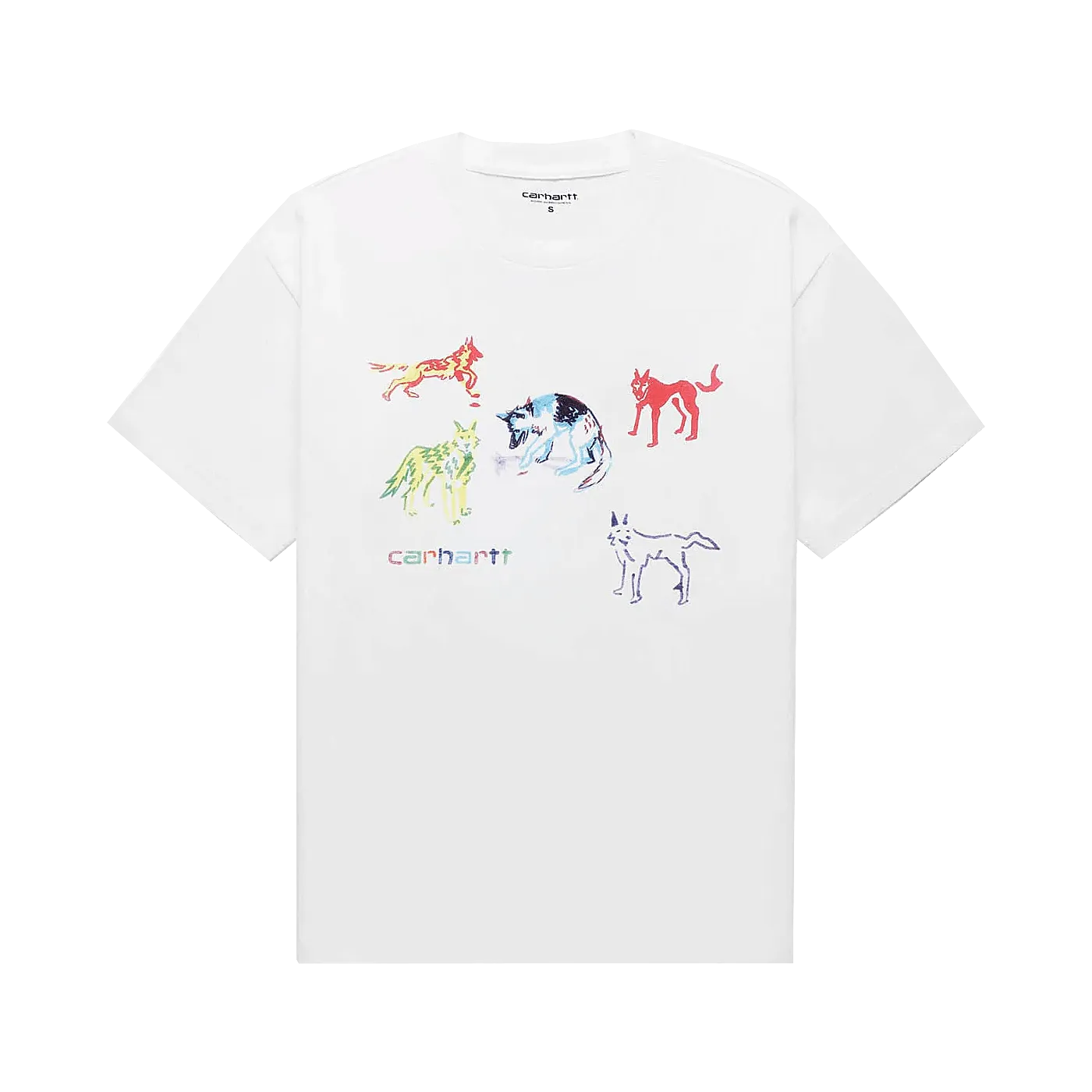 Carhartt WIP Ollie Mac Huskies Tee White - ARROW & BEAST