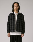FORMER MERCHANDISE CA CHECK CAGE JACKET BLACK