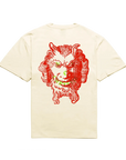 Chrystie NYC Demon Smile Logo Tee Cream - ARROW & BEAST