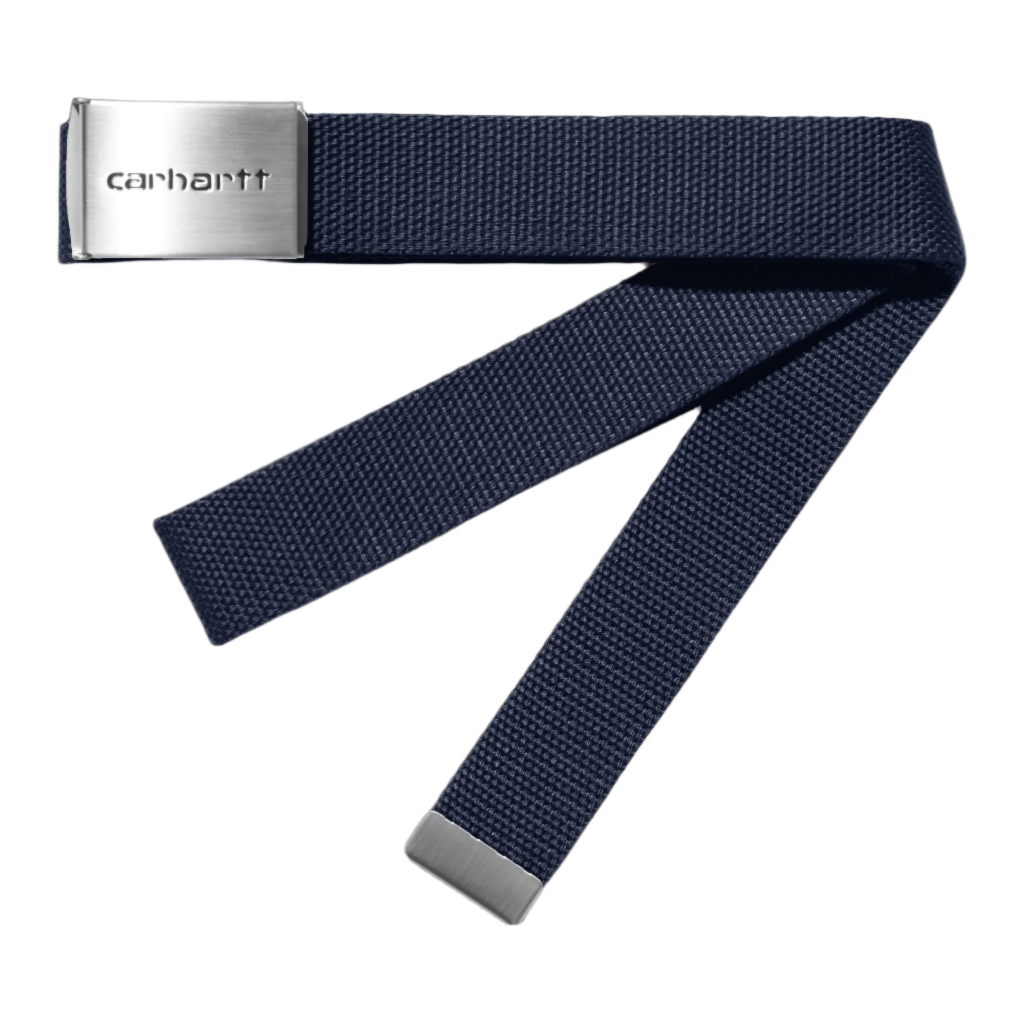 Carhartt WIP Clip Belt Chrome Deep Night