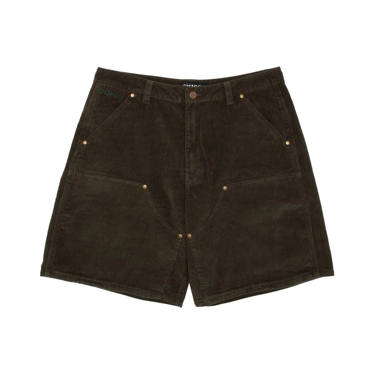 GX1000 Double Knee Corduroy Shorts Dark Green - ARROW & BEAST