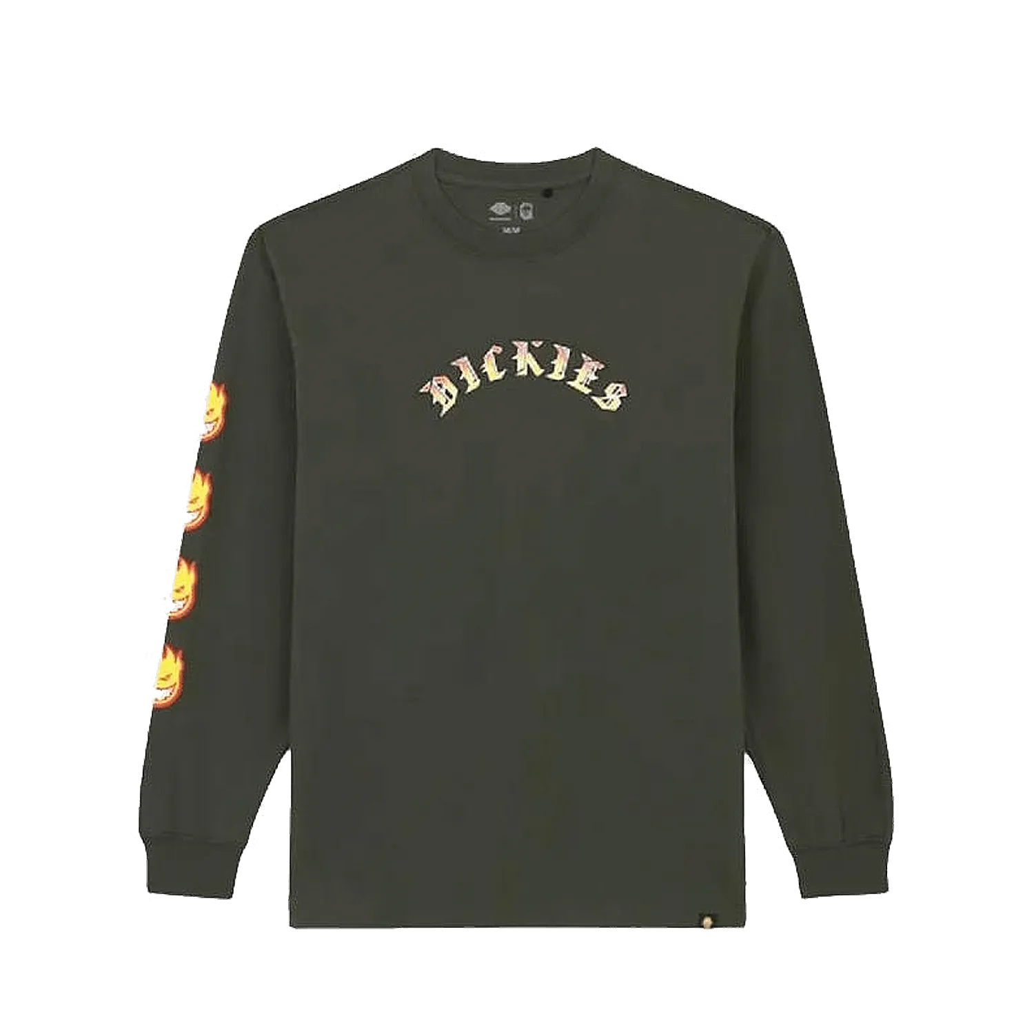 Dickies x Spitfire Longsleeve Olive - ARROW & BEAST
