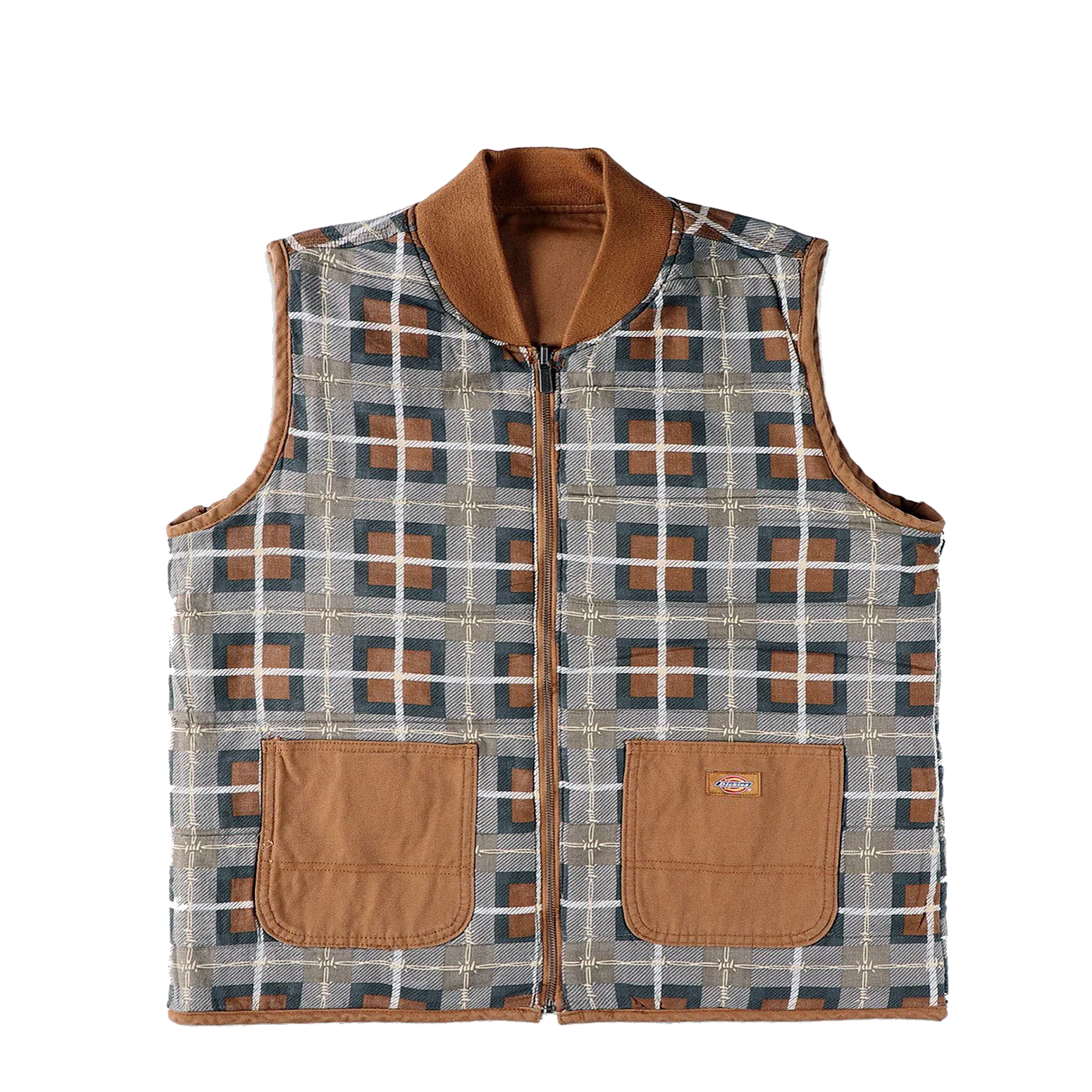 Thrasher x Dickies Vest Brown Duck
