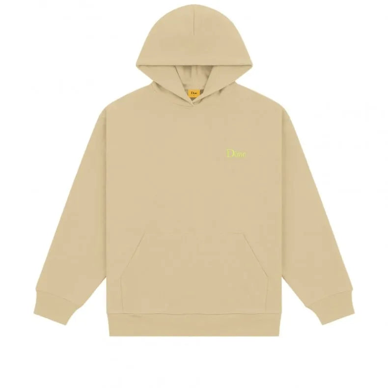 Dime MTL Classic Small Logo Hoodie Sand - ARROW & BEAST