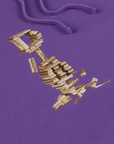 Dime MTL Blocks Hoodie Deep Purple - ARROW & BEAST