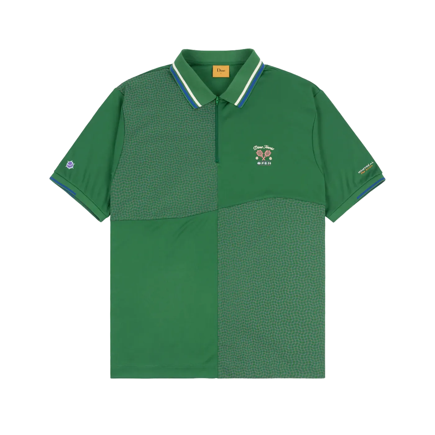 Dime MTL Court Polo Kelly Green - ARROW & BEAST