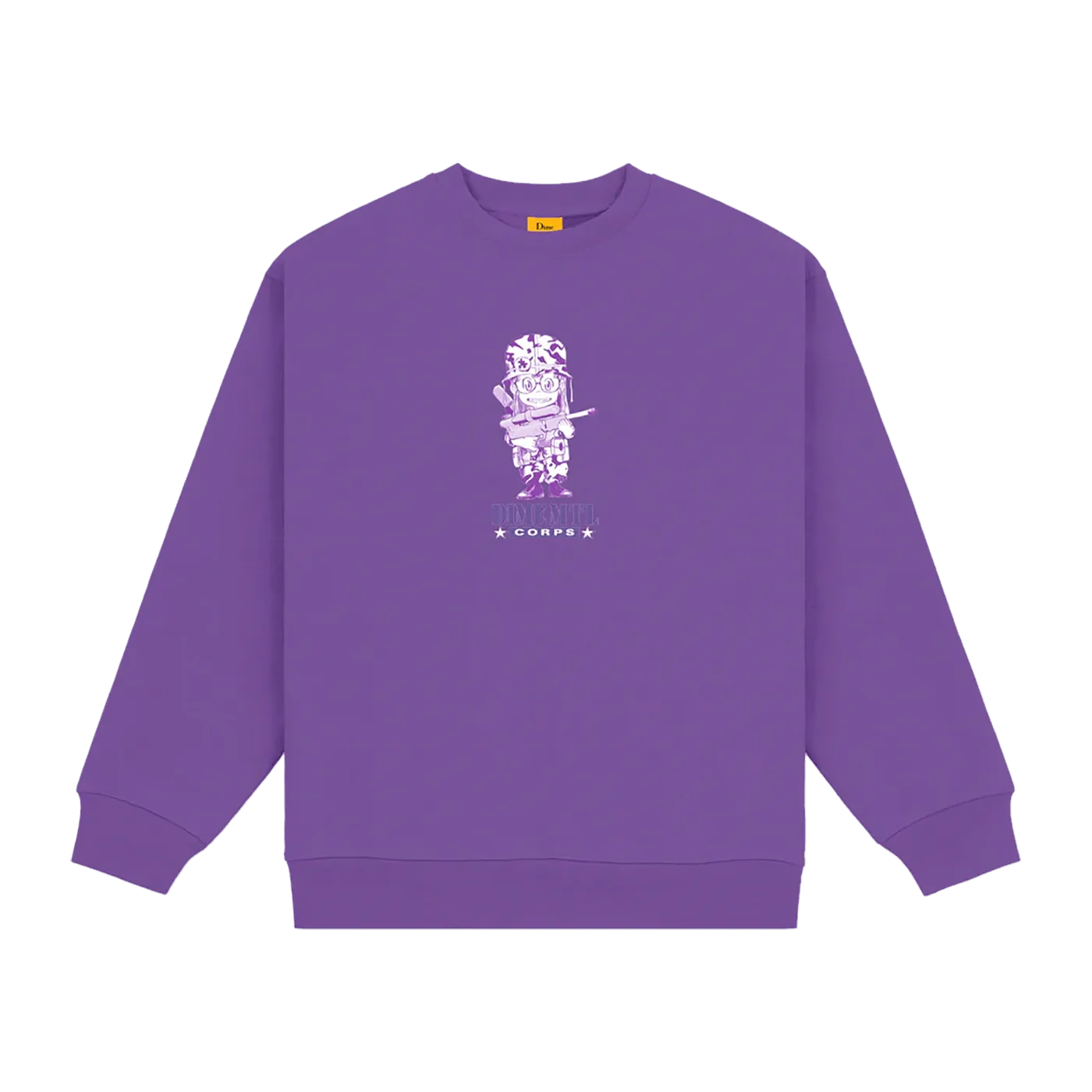 Dime MTL Dimecorps Crewneck Deep Purple - ARROW & BEAST