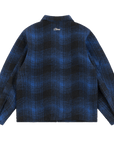 Dime MTL Wave Plaid Jacket Cobalt