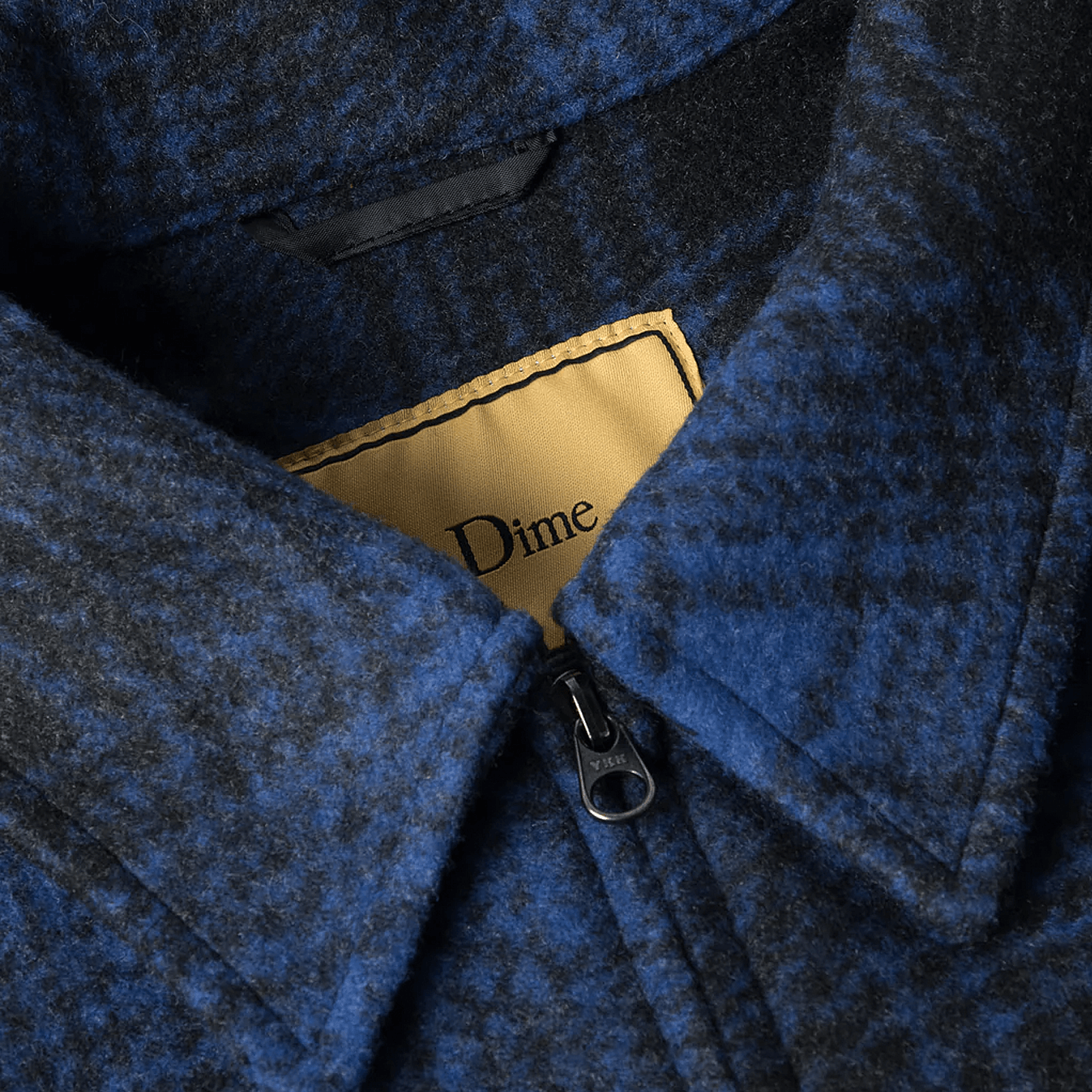 Dime MTL Wave Plaid Jacket Cobalt
