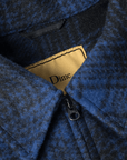 Dime MTL Wave Plaid Jacket Cobalt