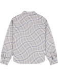 Dime MTL Plaid Fleece Shirt Lilac Grey AOP ONLINE ONLY - ARROW & BEAST
