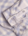 Dime MTL Plaid Fleece Shirt Lilac Grey AOP ONLINE ONLY - ARROW & BEAST