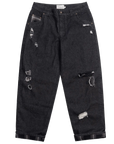 Dime MTL Secret Baggy Denim Pants Black Washed - ARROW & BEAST