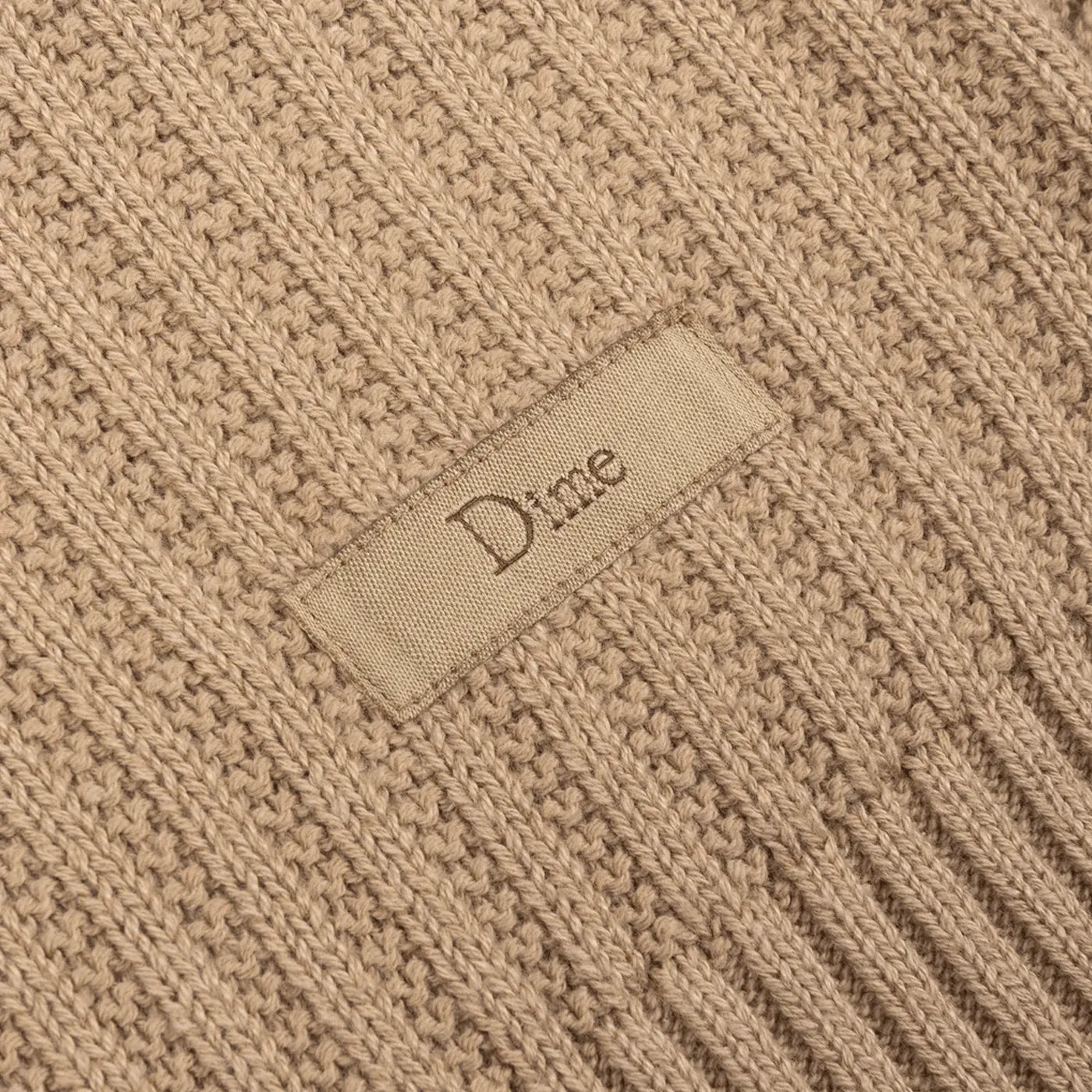 Dime MTL Wave Knit Crewneck Khaki - ARROW & BEAST