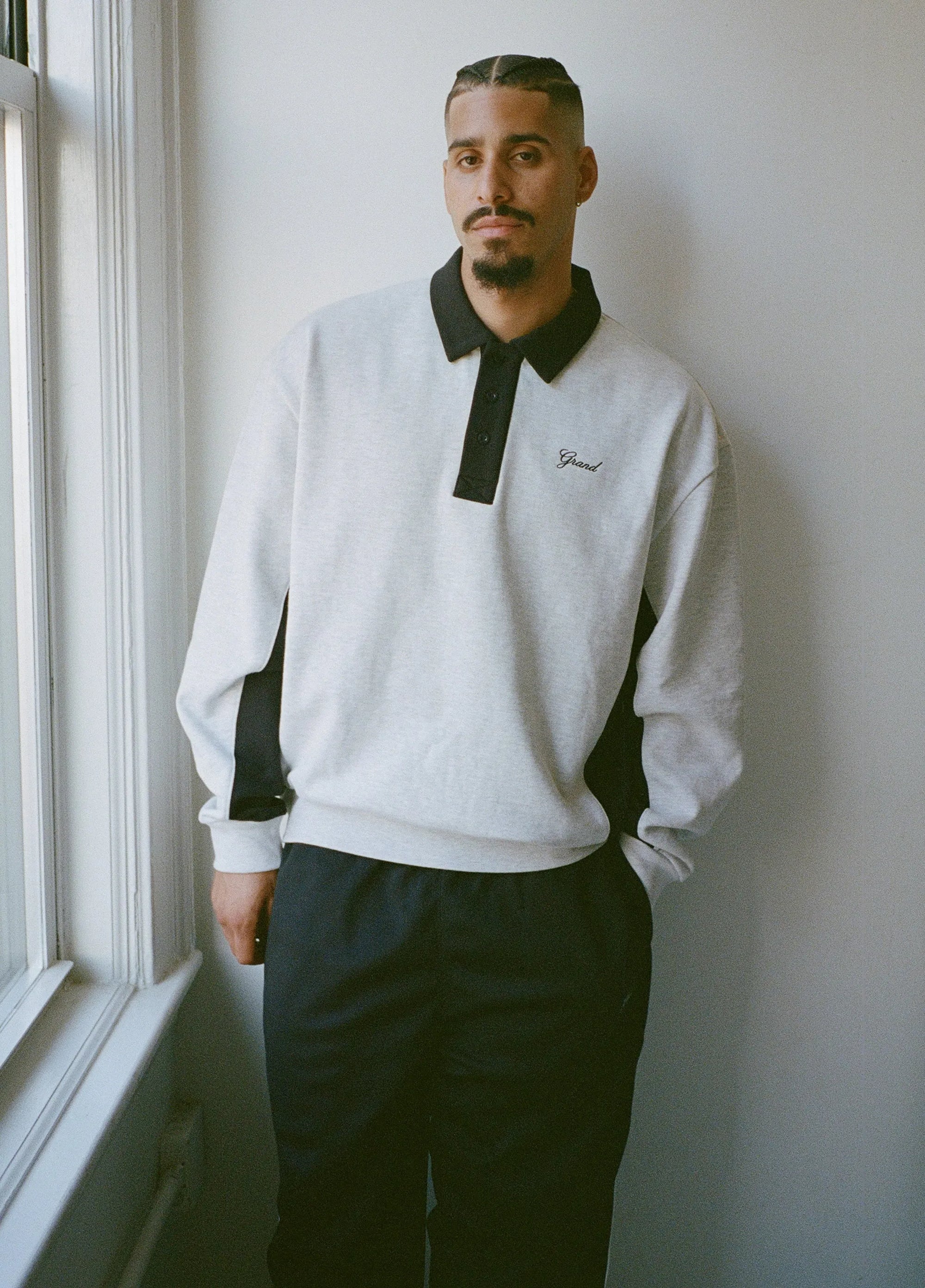 GRAND Collection Collared Sweatshirt - ARROW & BEAST