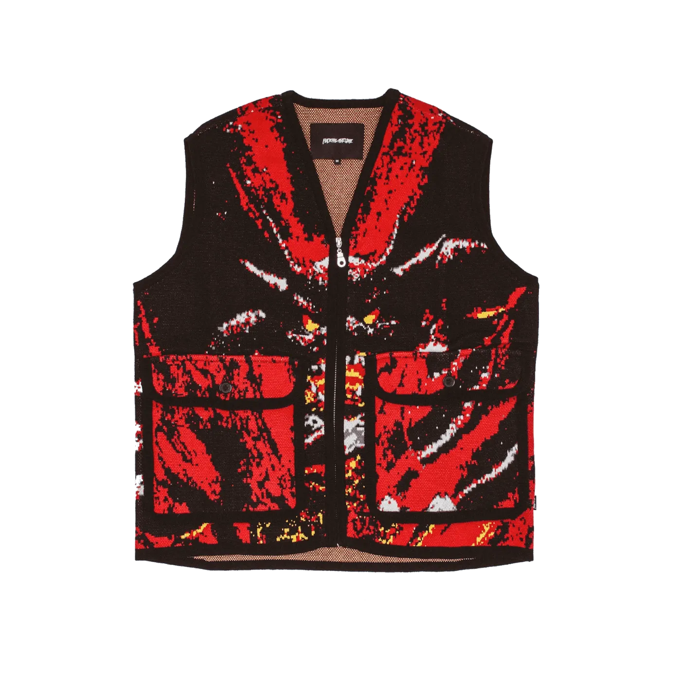 Fucking Awesome Better Half Knitted Utility Vest A.O.P