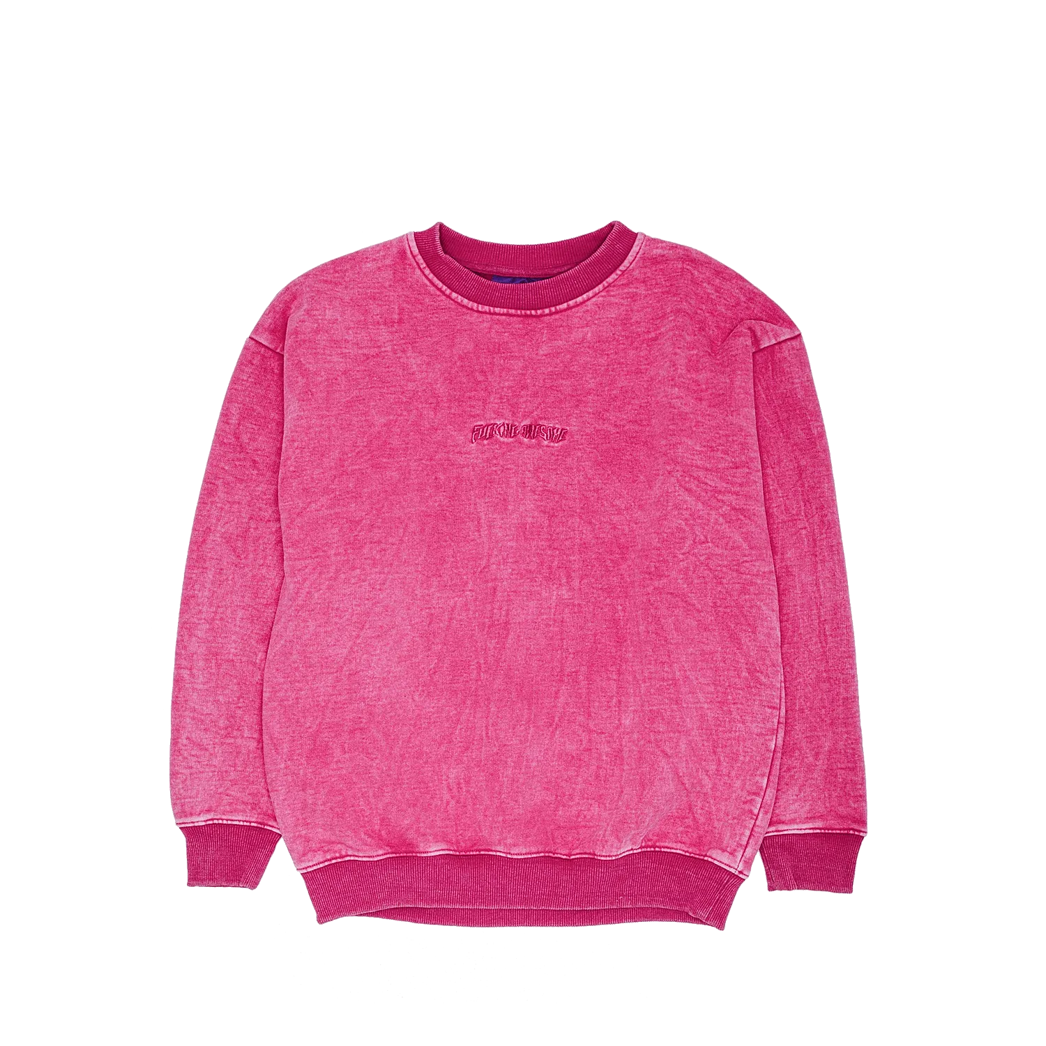 Fucking Awesome Little Stamp Snow Wash Crew Magenta – ARROW Fucking Awesome Little Stamp Snow Wash Crew Magenta – ARROW