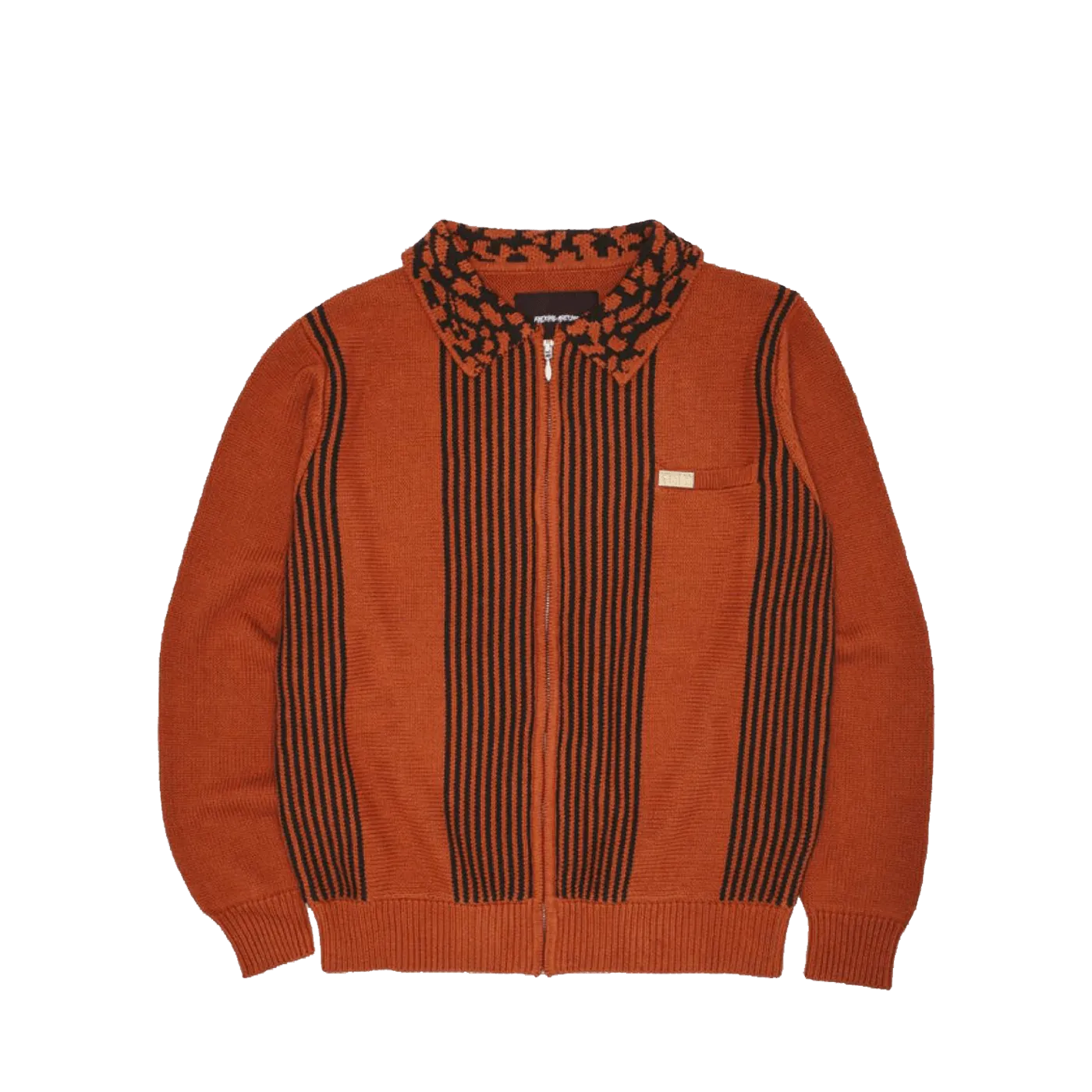Fucking Awesome Zip Polo Sweater Orange - ARROW & BEAST