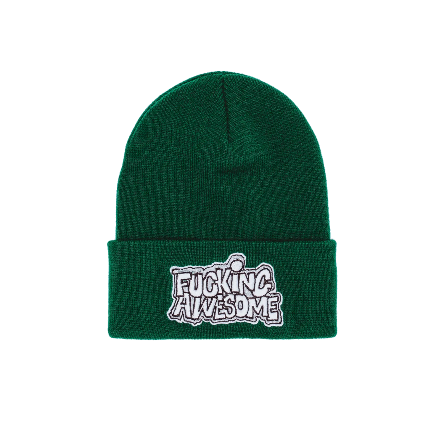 Fucking Awesome PBS Logo Beanie Green - ARROW & BEAST