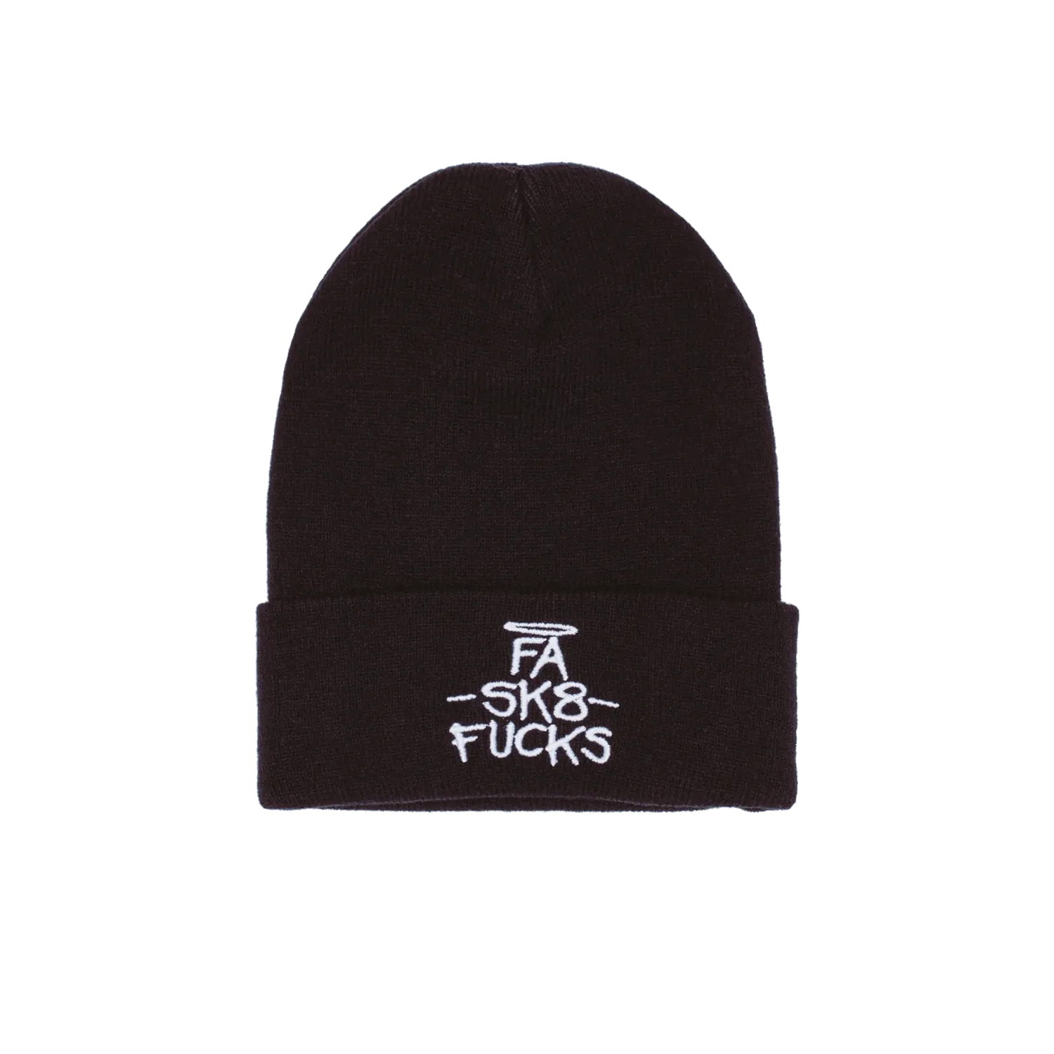 【FUCKING AWESOME】FA SK8 FUCKS CUFF BEANIE BLACK Fucking Awesome Sk8 Fucks Cuff Beanie Black – ARROW & BEAST