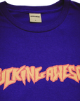 Fucking Awesome Stamp Logo Tee 2025 Purple - ARROW & BEAST
