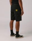 FORMER MERCHANDISE REYNOLDS 21' DENIM SHORT WASHED BLACK