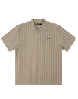Former Merchandise Reynolds Striped Shirt Moss - ARROW & BEAST