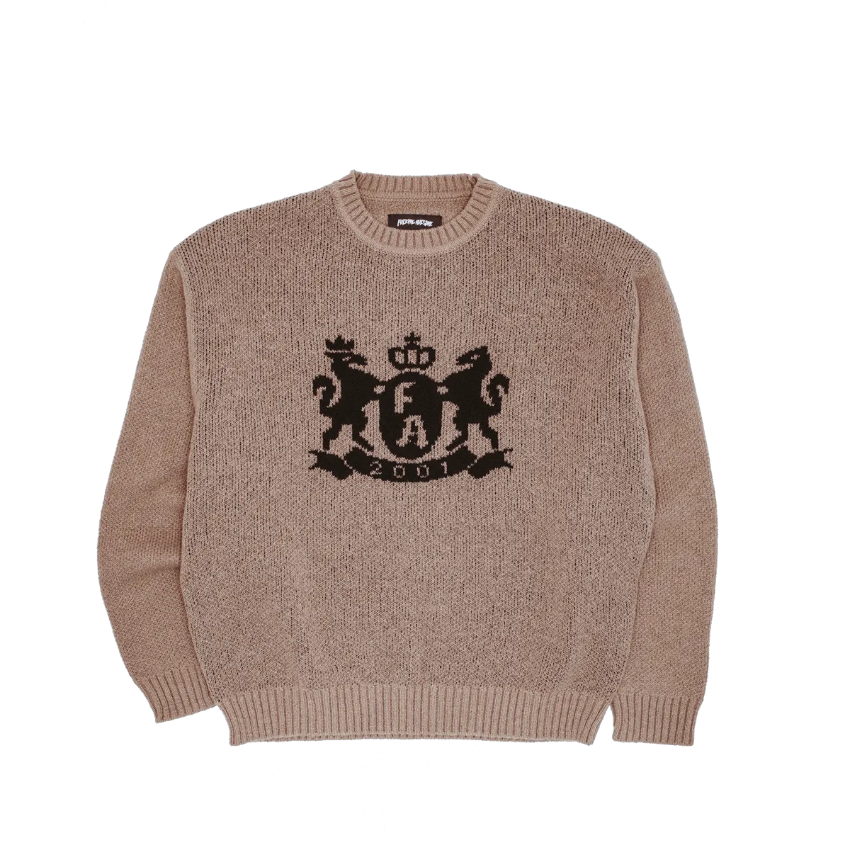 Fucking Awesome Crest Sweater Brown - ARROW & BEAST
