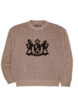 Fucking Awesome Crest Sweater Brown - ARROW & BEAST