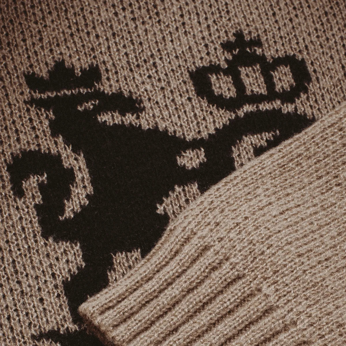 Fucking Awesome Crest Sweater Brown - ARROW & BEAST