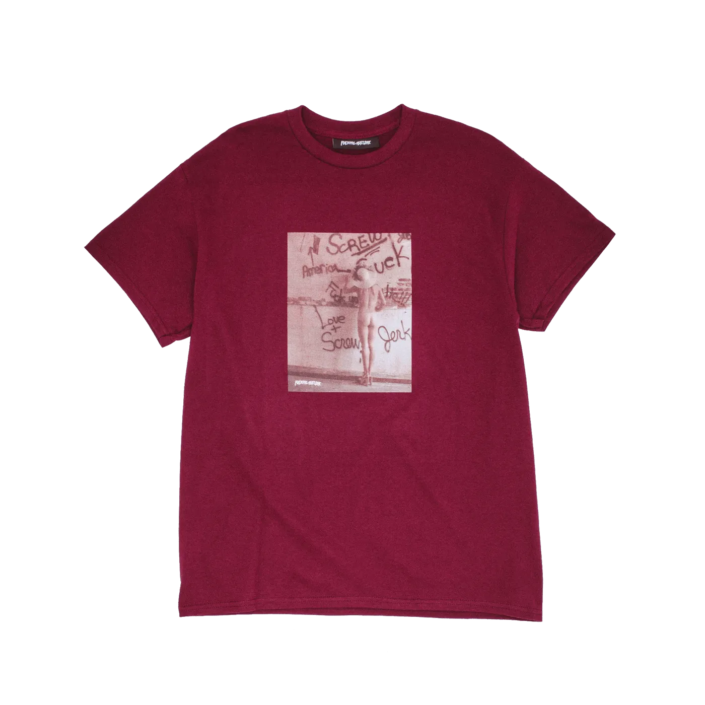 Fucking Awesome Love and Screw Tee Maroon - ARROW & BEAST