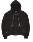 Fucking Awesome Zippers Hoodie Washed Black - ARROW & BEAST
