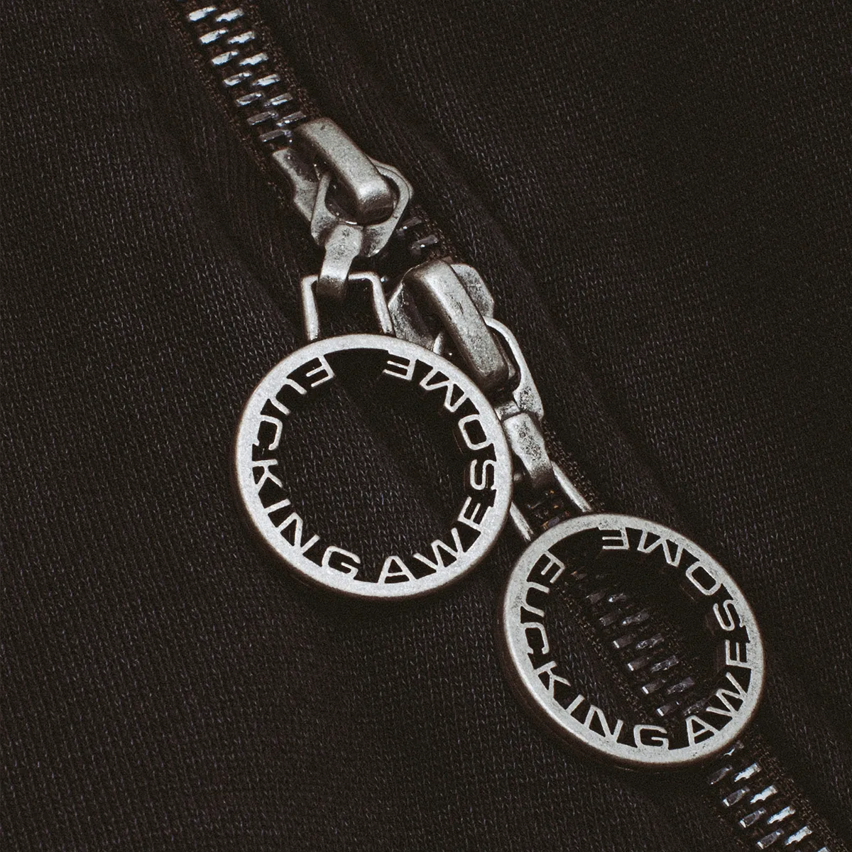 Fucking Awesome Zippers Hoodie Washed Black - ARROW & BEAST