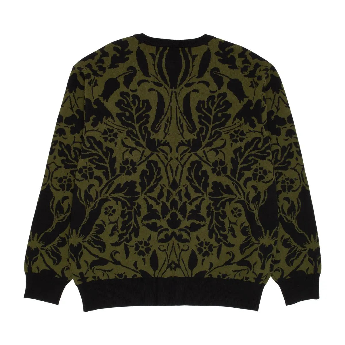 GX1000 Jacquard Knit Floral Sweater Black / Green - ARROW & BEAST