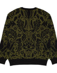 GX1000 Jacquard Knit Floral Sweater Black / Green - ARROW & BEAST