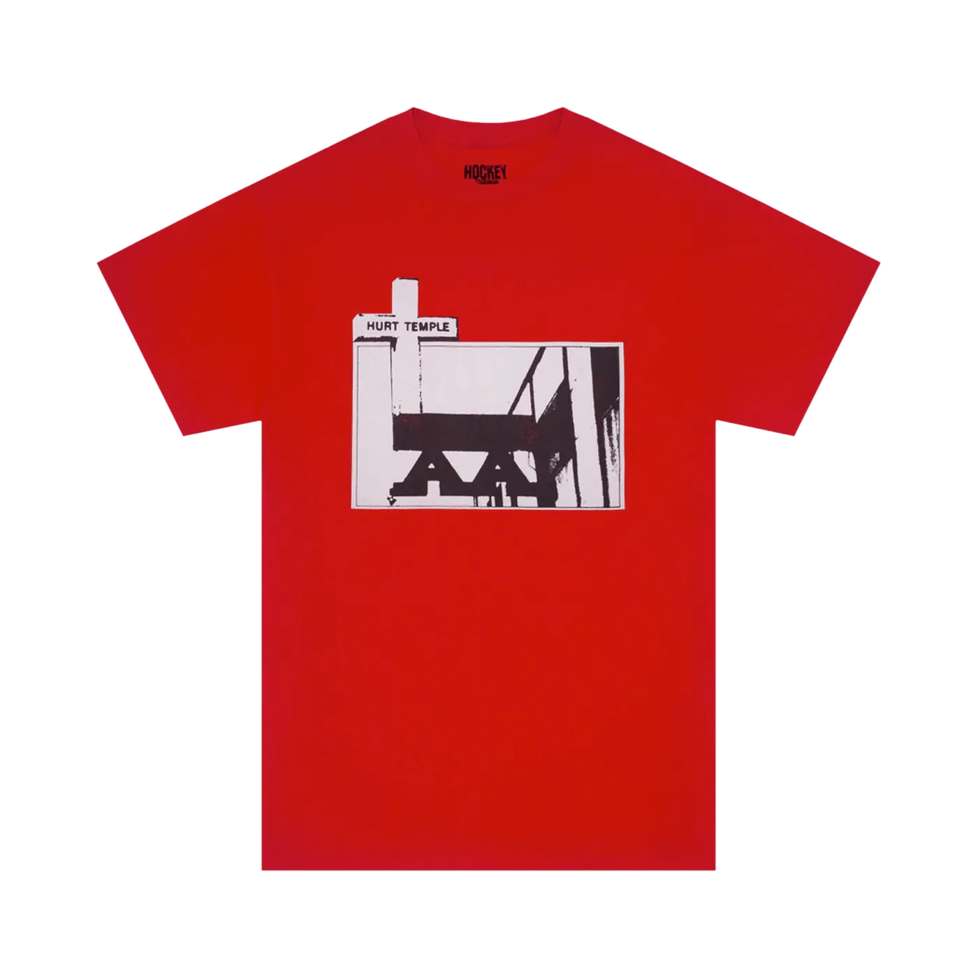 Hockey Skateboards Hurt Temple Tee Red - ARROW & BEAST