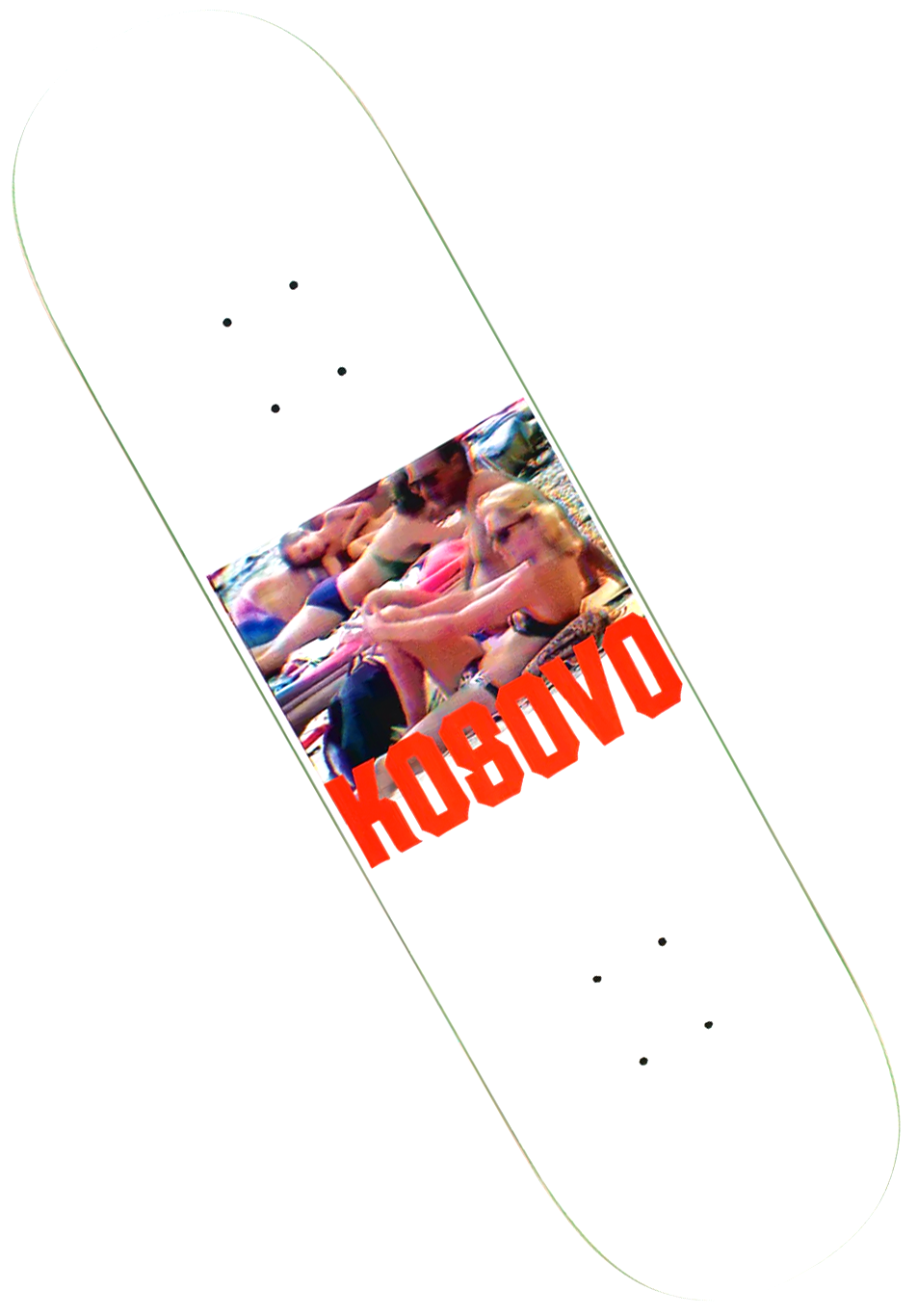 Hockey Skateboards Kosovo Deck White