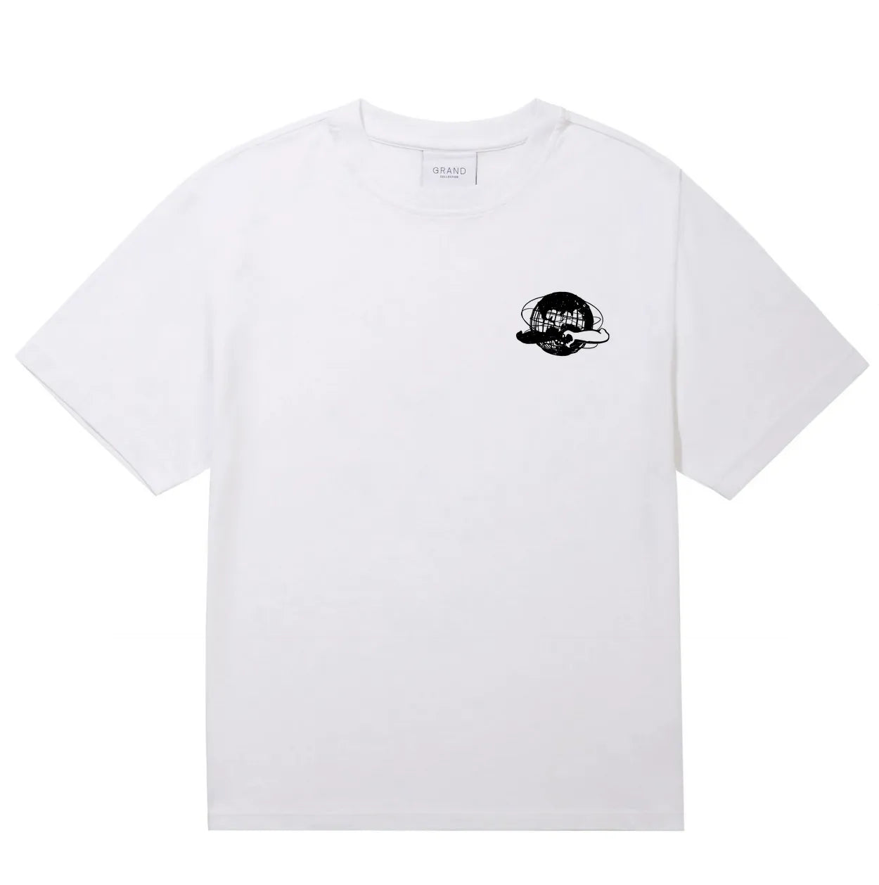 GRAND Collection Grand x The Bunt: Unisphere Tee White - ARROW & BEAST