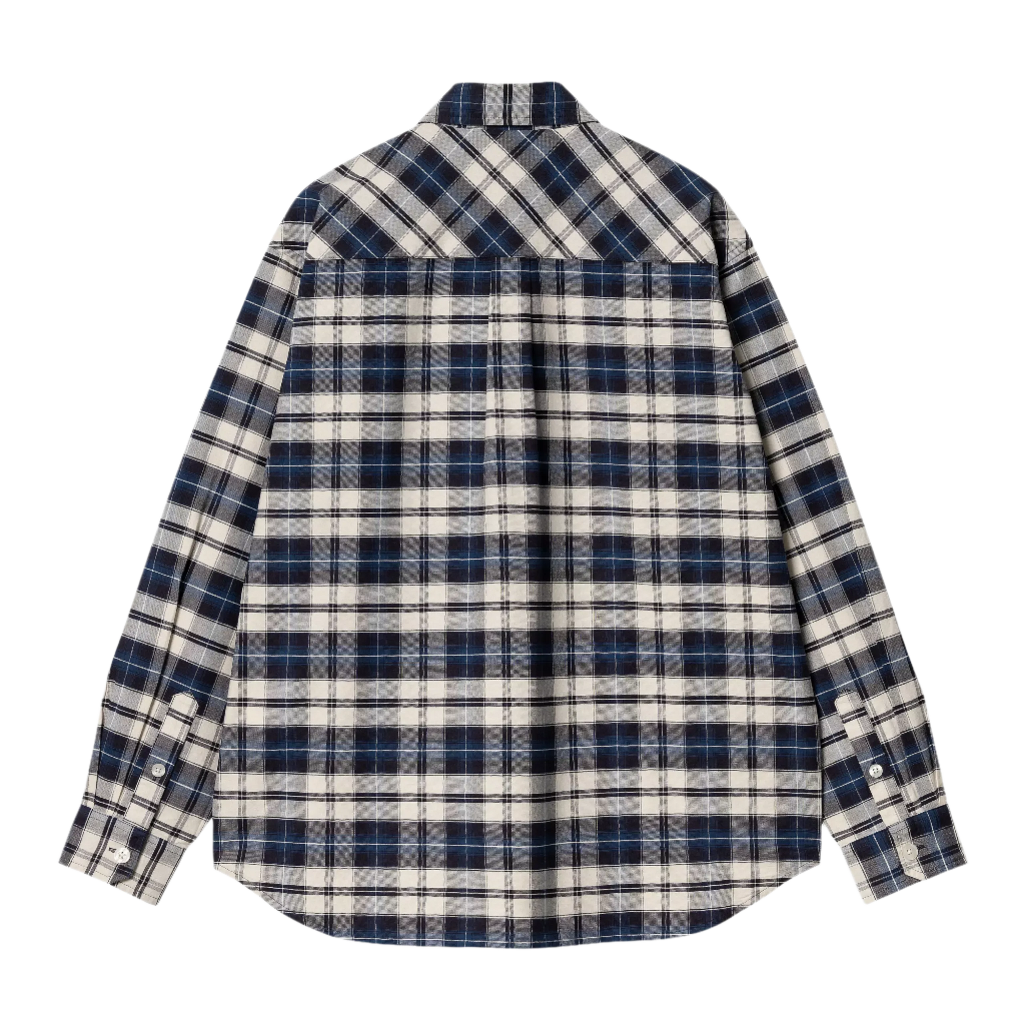 Carhartt WIP L/S Tarbell Shirt Tarbell Check Dark Navy - ARROW & BEAST